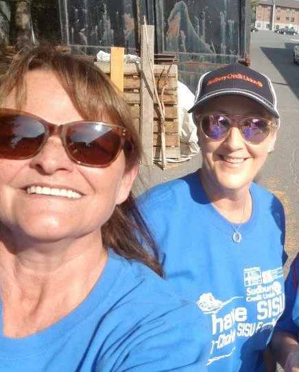 Darlene walks with co-worker in support of SISU
