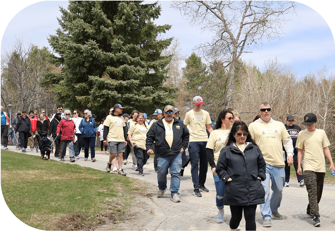 Participants walking at the 2026 Hike for Hospice
