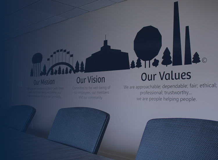 Sudbury Credit Union boardroom.